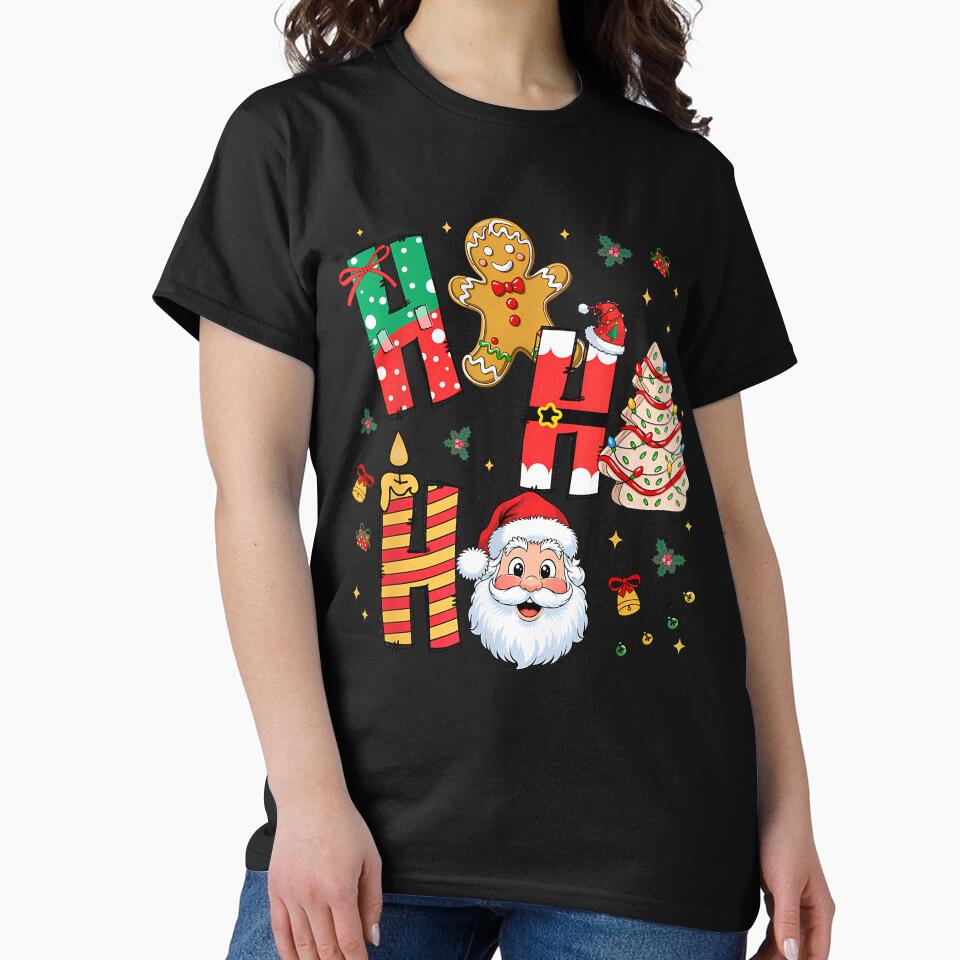 Tree Cake Gingerbread Christmas Ho Ho Funny Santa Claus Men by facegm