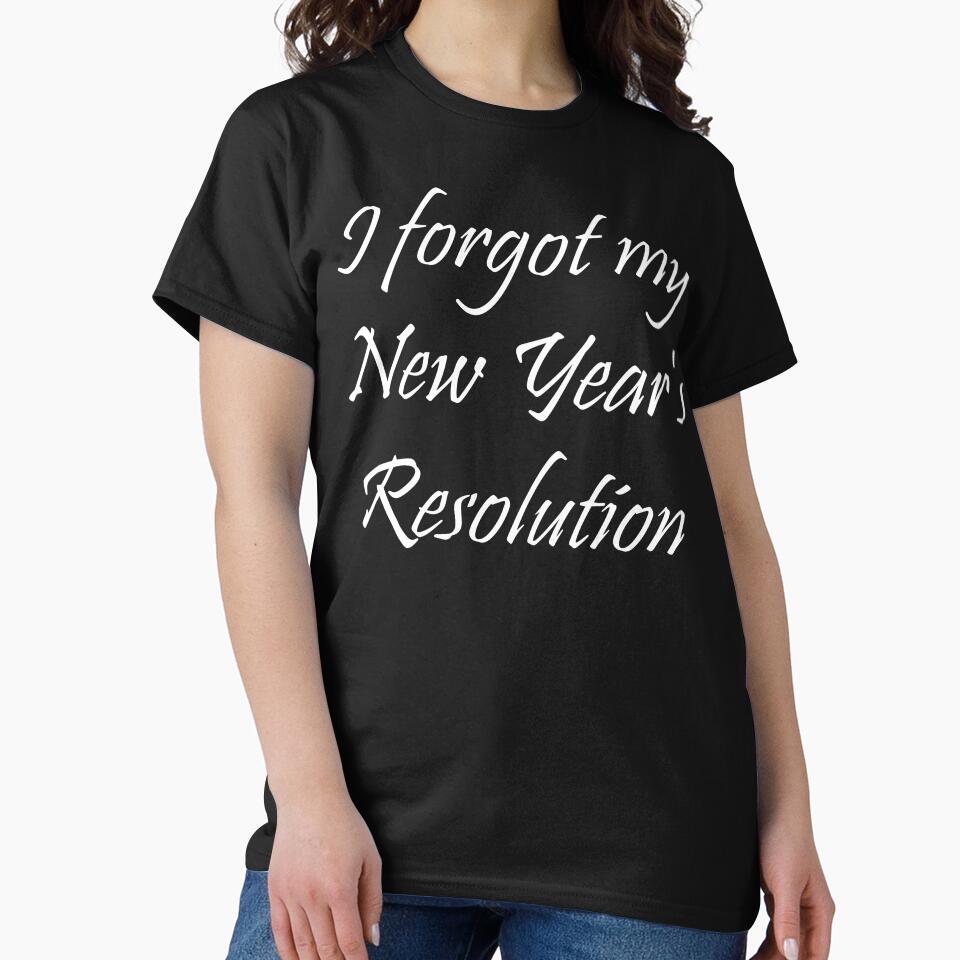 I Forgot My New Year's Resolution Typography Design by art-by-shadab