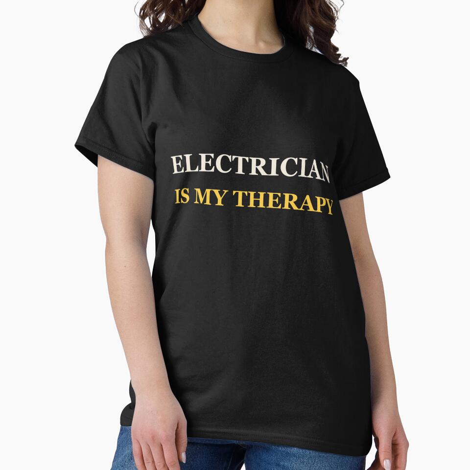 Electrician Is My Therapy - Electrician by RetroThreadWorks