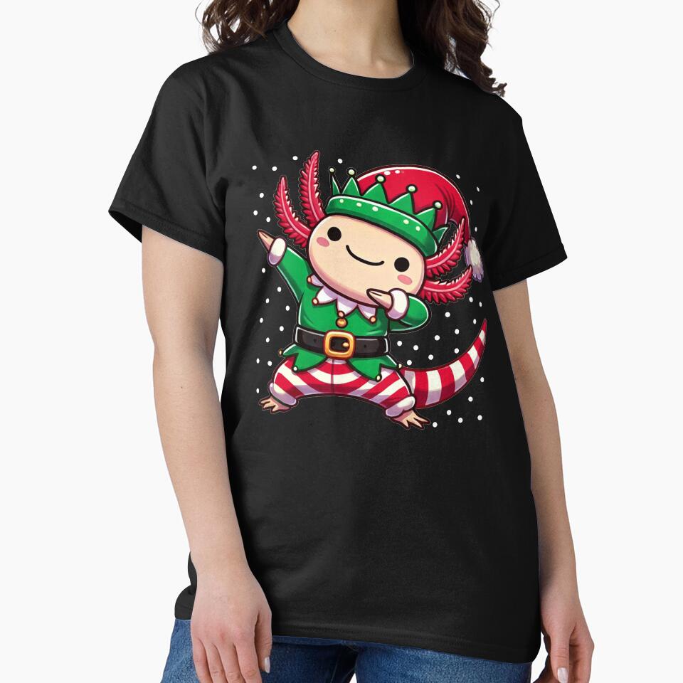 Christmas Axolotl Elf Funny Axolotl Lover by BlueBerry-Pengu