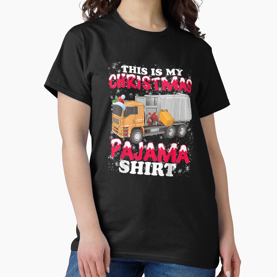 This Is My Christmas Pajama Funny Garbage Truck by lishakaren