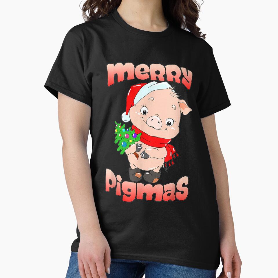 Merry Pigmas Christmas Santa Hat Pig Farm Christmas Pajama by kopleadias
