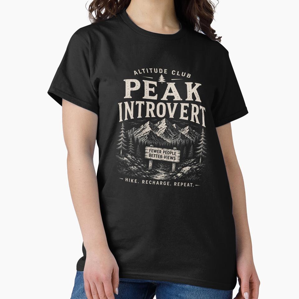 Peak Introvert Funny Outdoor Design 4 by Miles&Moments
