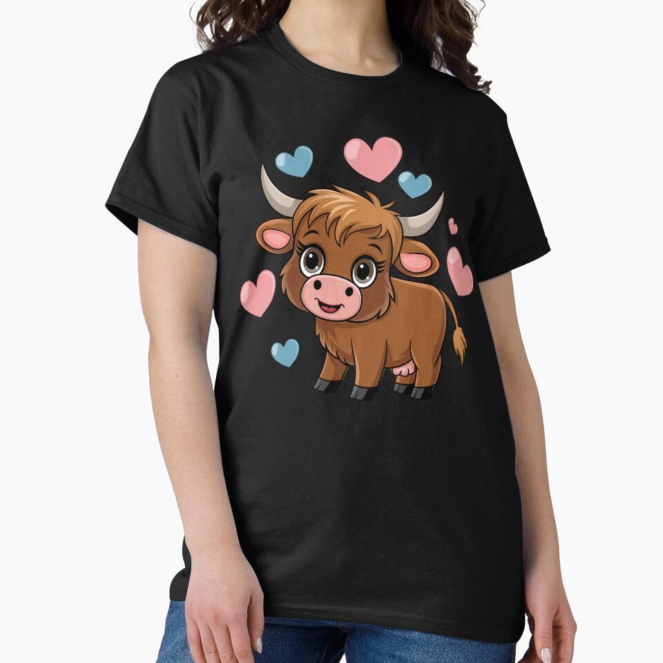 Baby Highland Cow by Angry Swan Designs
