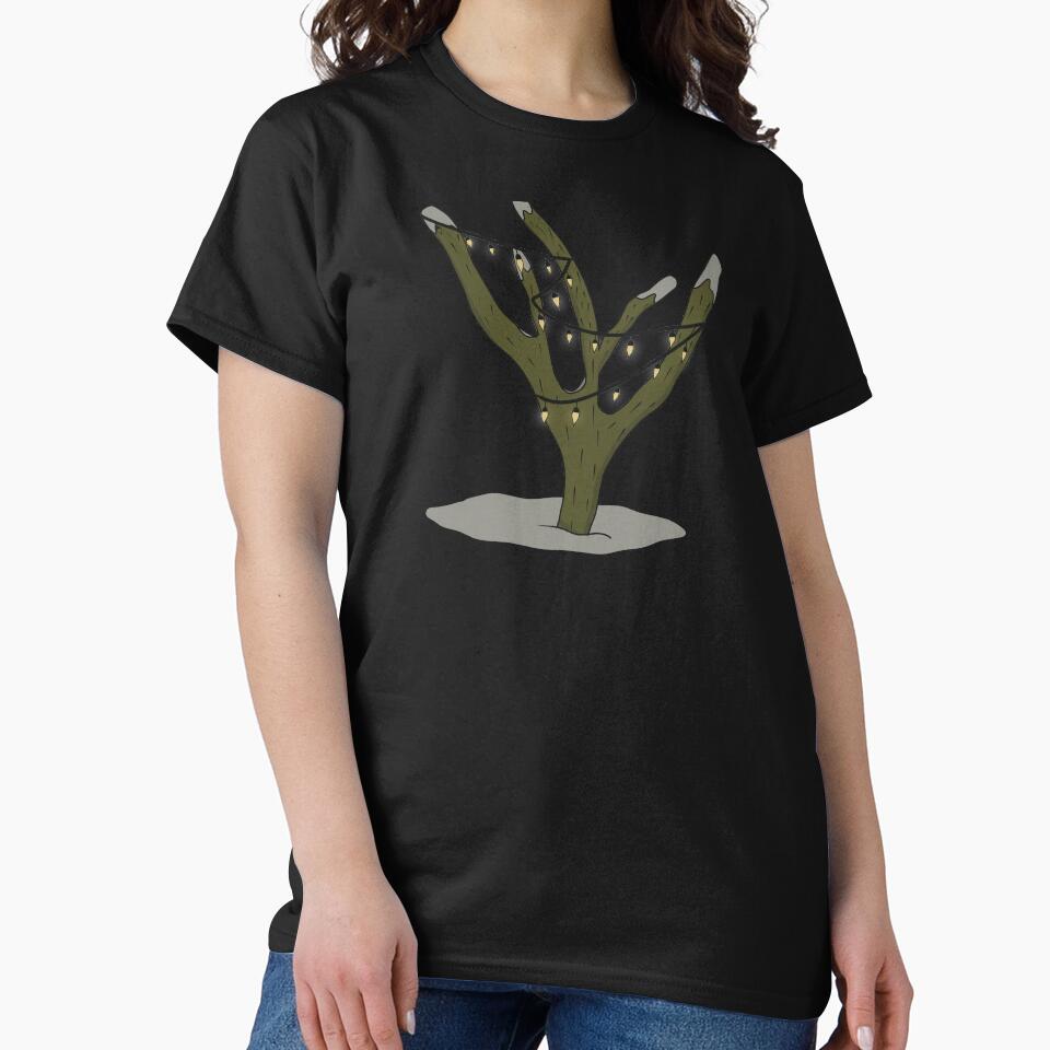Holiday Lights Cactus Tree 2 by WalkSimplyArt