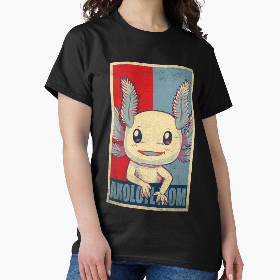 Axolotl Mom Funny Axolotl Lovers Kids Girls Women by Africanob