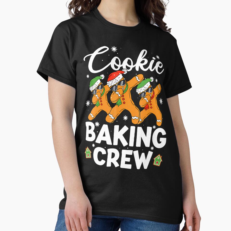 Dancing Gingerbread Man Cookie Baking Crew Christmas Funny by StephanieSophie