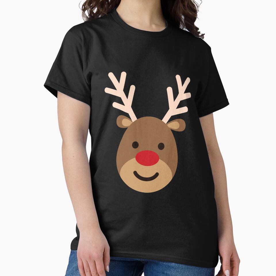 Cute Christmas Reindeer Face by Pandoras-Boxx