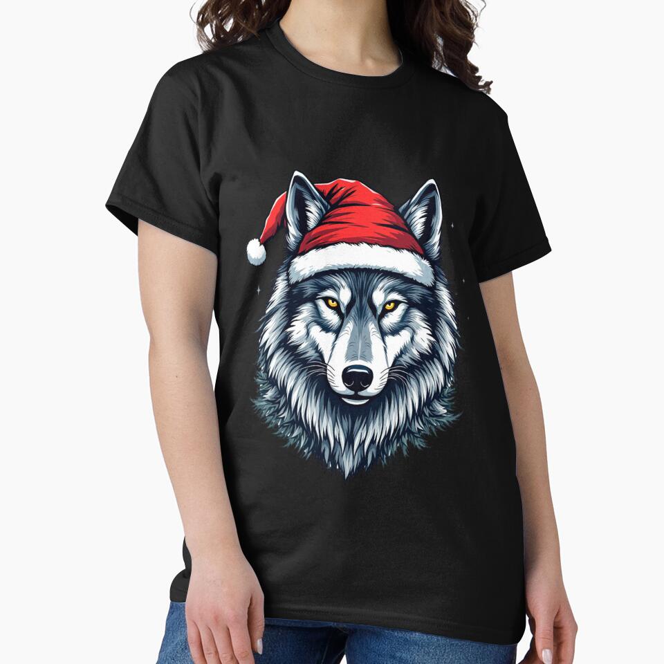 Winter's Howl: A Festive Wolf by NightshadeWolfs