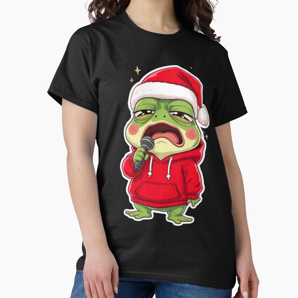 Cringe Karaoke Frog | Funny Kawaii Christmas Singing Frog by ColorSplash123