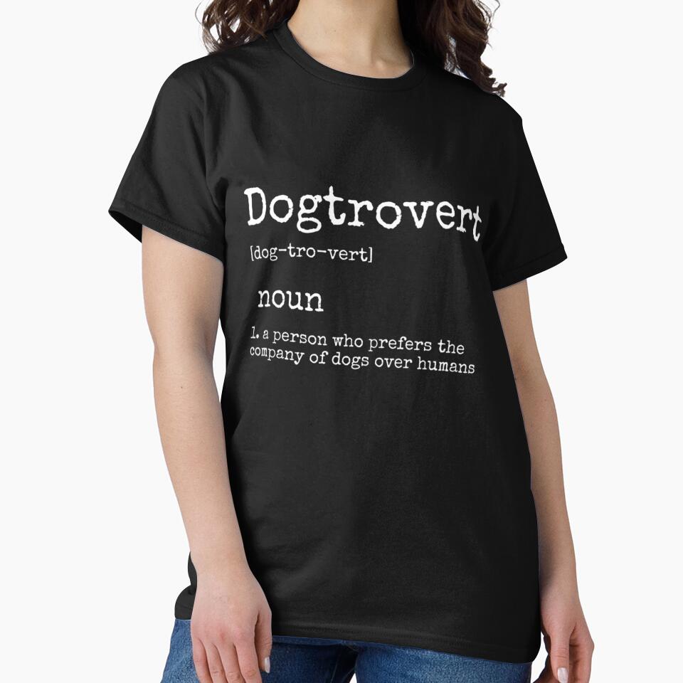 Dogtrovert Definition Funny Dog Aesthetic Introvert Gift by HUBERitC-oCYCN