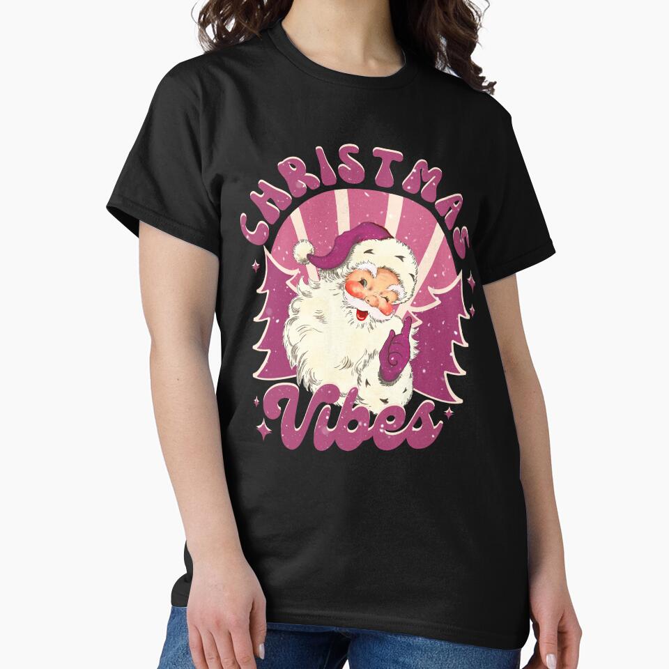 Pink Santa.  Pink Santa Claus by All-The-Tees