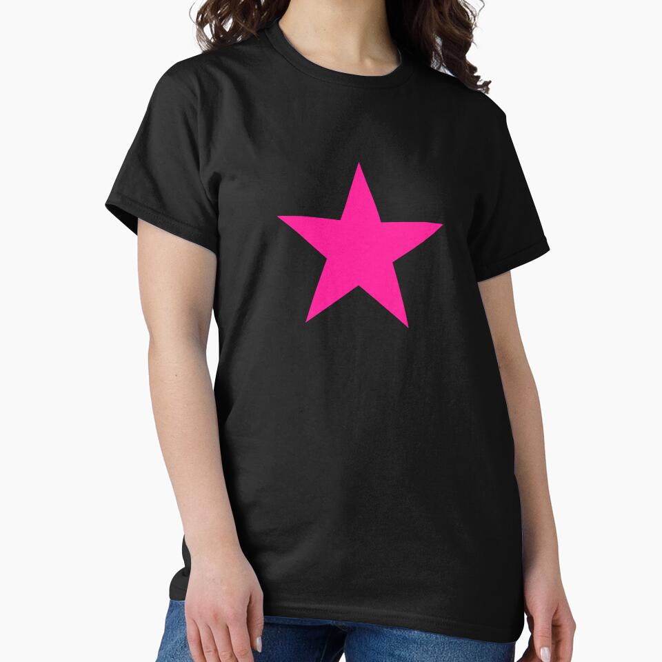 Hot Pink Five Point Star by pattern-archive