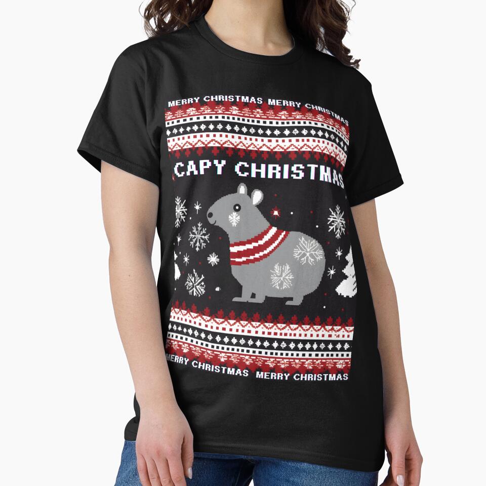Capybara ugly christmas sweater by DigitalArtAJP