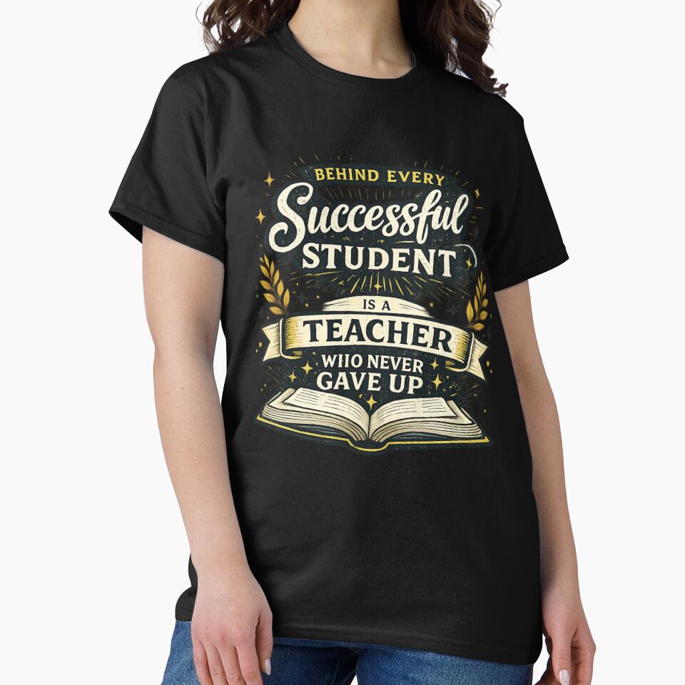 Behind Every Successful Student Teacher Shirt by happyshirt27
