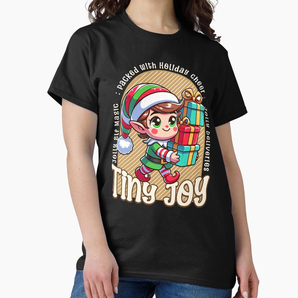 Tiny Joy Christmas Elf Holiday Cheer by Taans-Creation