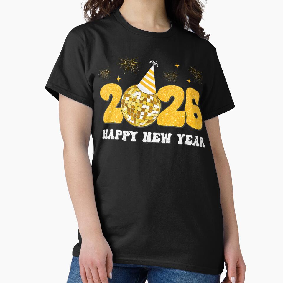 Happy New Year 2026 Disco Ball New Year's Eve Resolutions by JanisPenelope