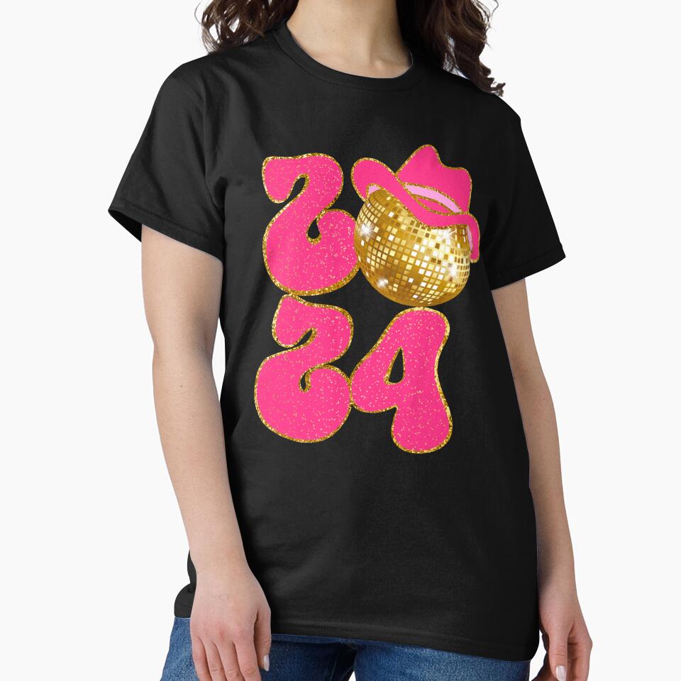 2024 Cowboy Hat Gold Disco Ball by kjanedesigns