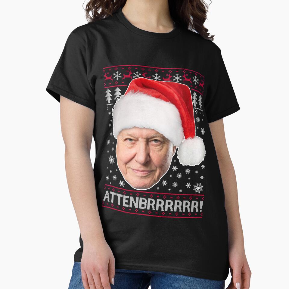 Attenbrrrrrr David Attenborough Christmas Knit by CodySCH Unisex