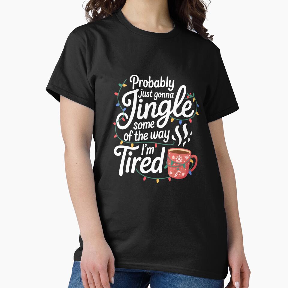 Funny Christmas Tired Coffee Lover Women Men by clothesy7