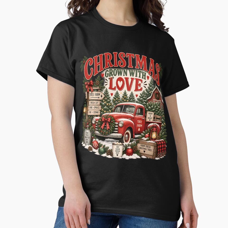 Cute Christmas Grown With Love Tree Farm Holiday Cozy by Nordo Studio
