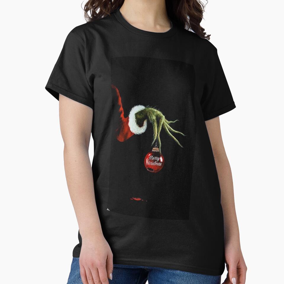 Merry Christmas Grinch Holding Christmas Ball by Mseabro