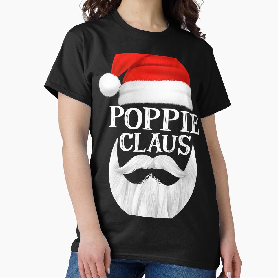 Poppie Claus Santa Family Matching Christmas Pajamas Gift by qbr7100