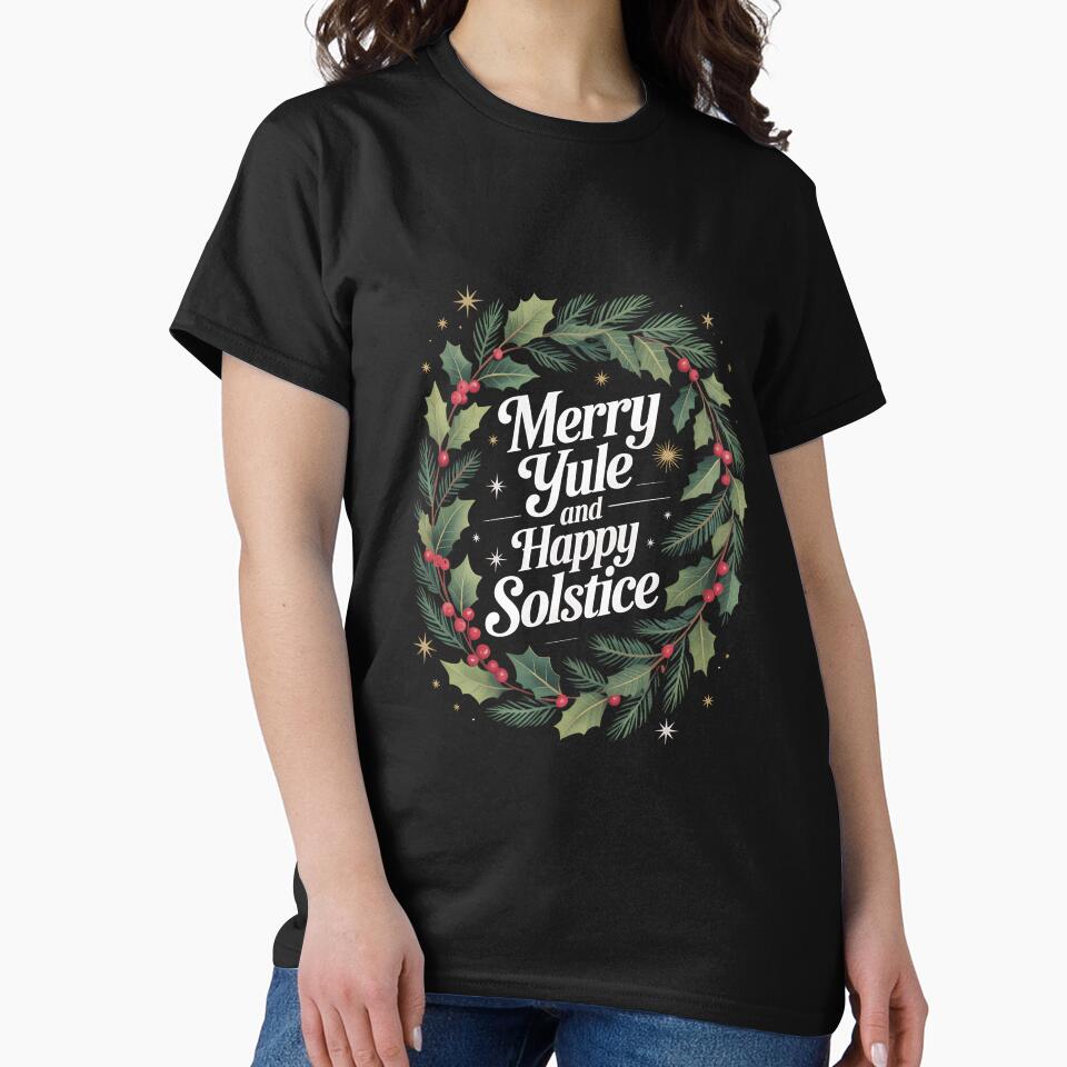 Merry Yule and Happy Solstice Festive Pagan Winter Holiday by VENOM0RIOT