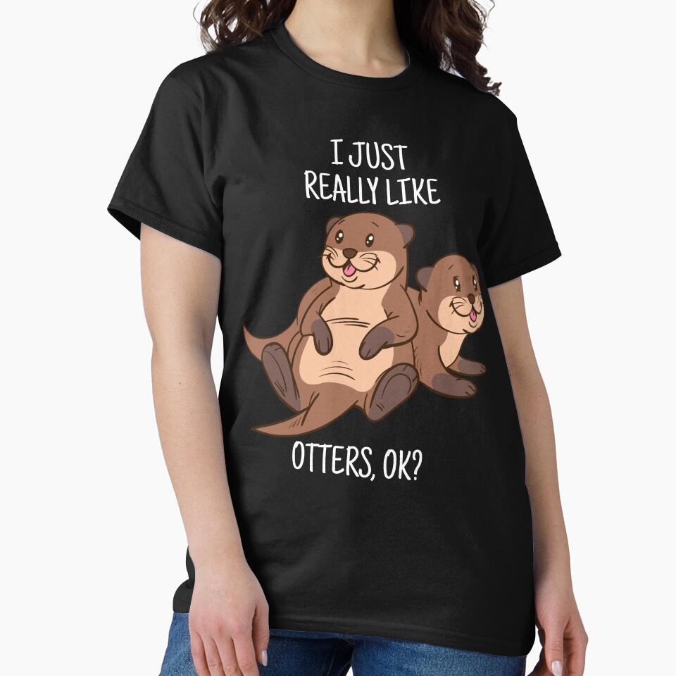 Otter Lover Women Sea Otter Gift for Men Otter by DSWShirts