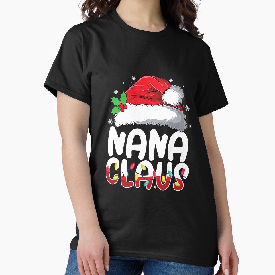 Nana Claus Matching Family Pajamas by YesterDayCheck