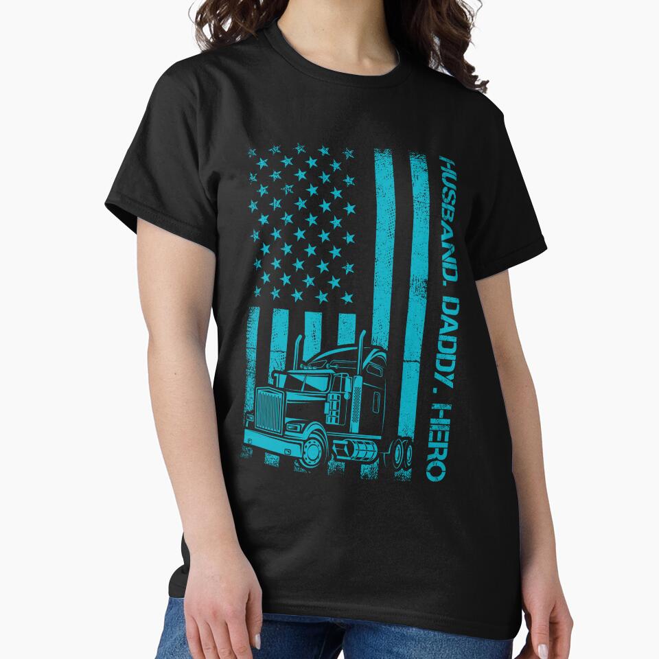 Husband Dad Trucker Legend - Teal by Logic72