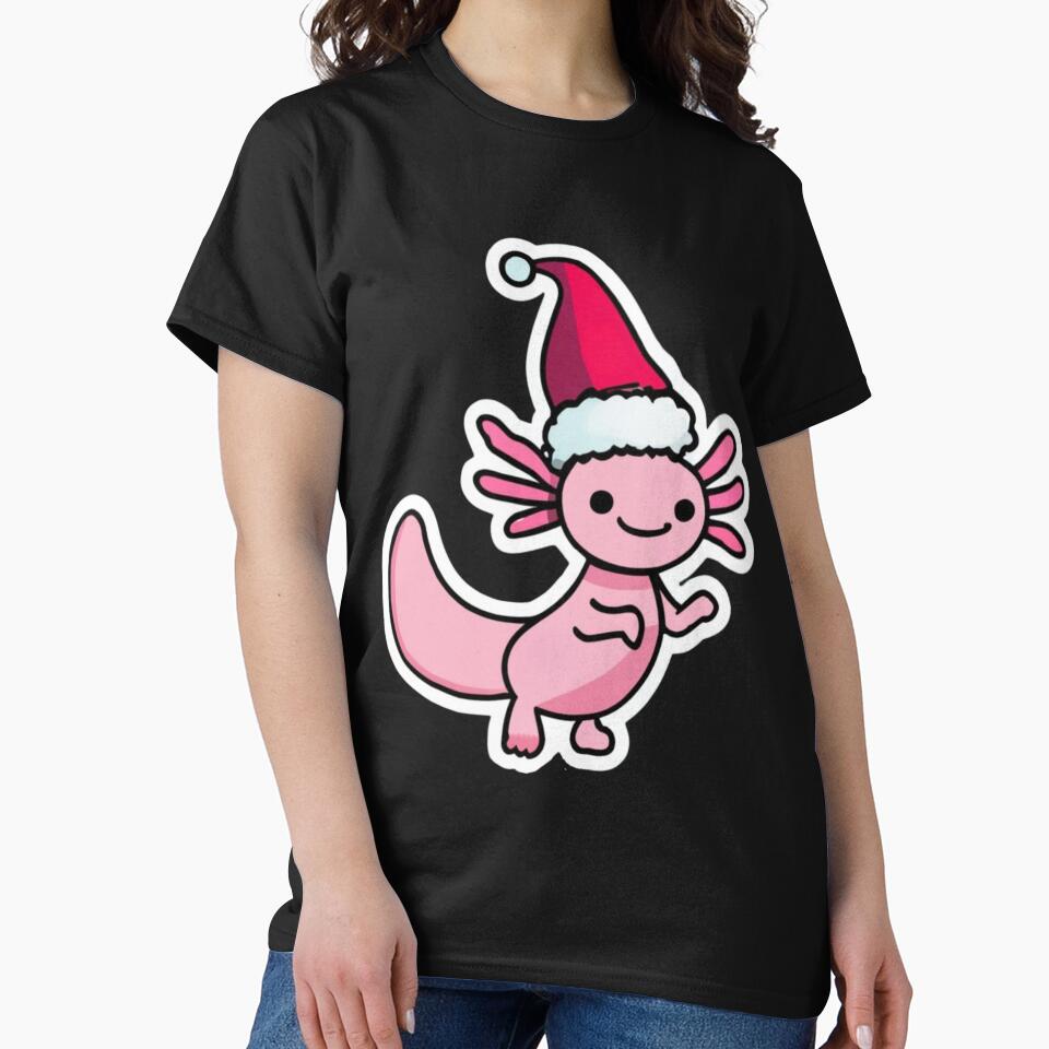 Cute christmas axolotl by FunkyMelon