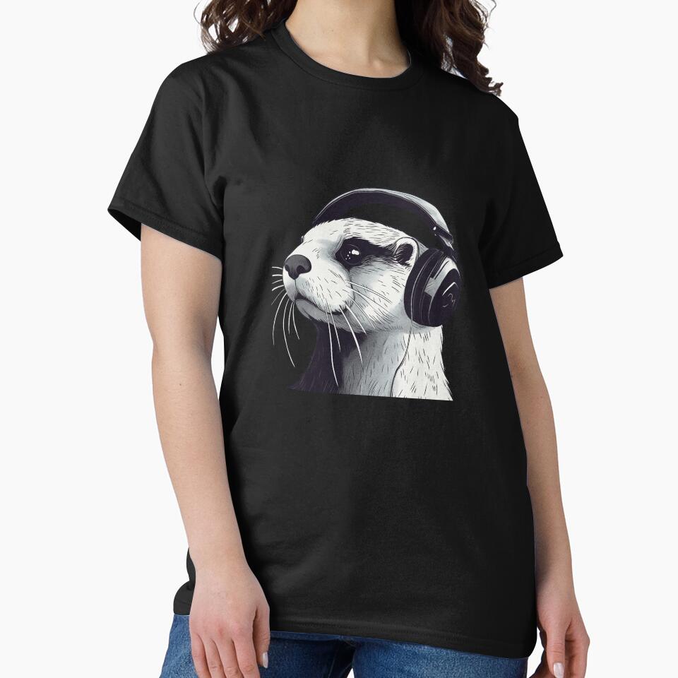 Cute otter music lover by Relephants