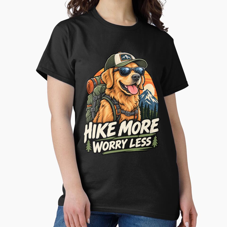 Hiking Adventure Outdoor Mountain Trail Lover Retriever Labrador Gift by w1ckerman