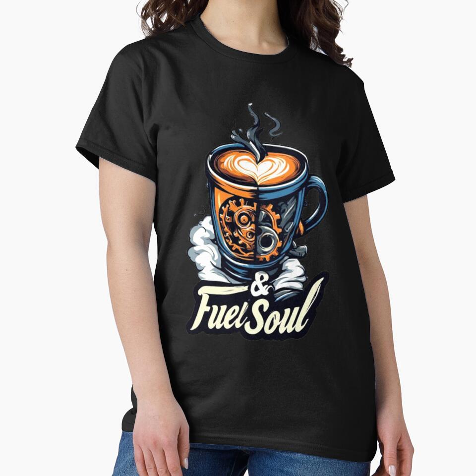 Fuel & Soul Steampunk Coffee Mug Heart Latte Barista Art 02 by Shift-Bloom