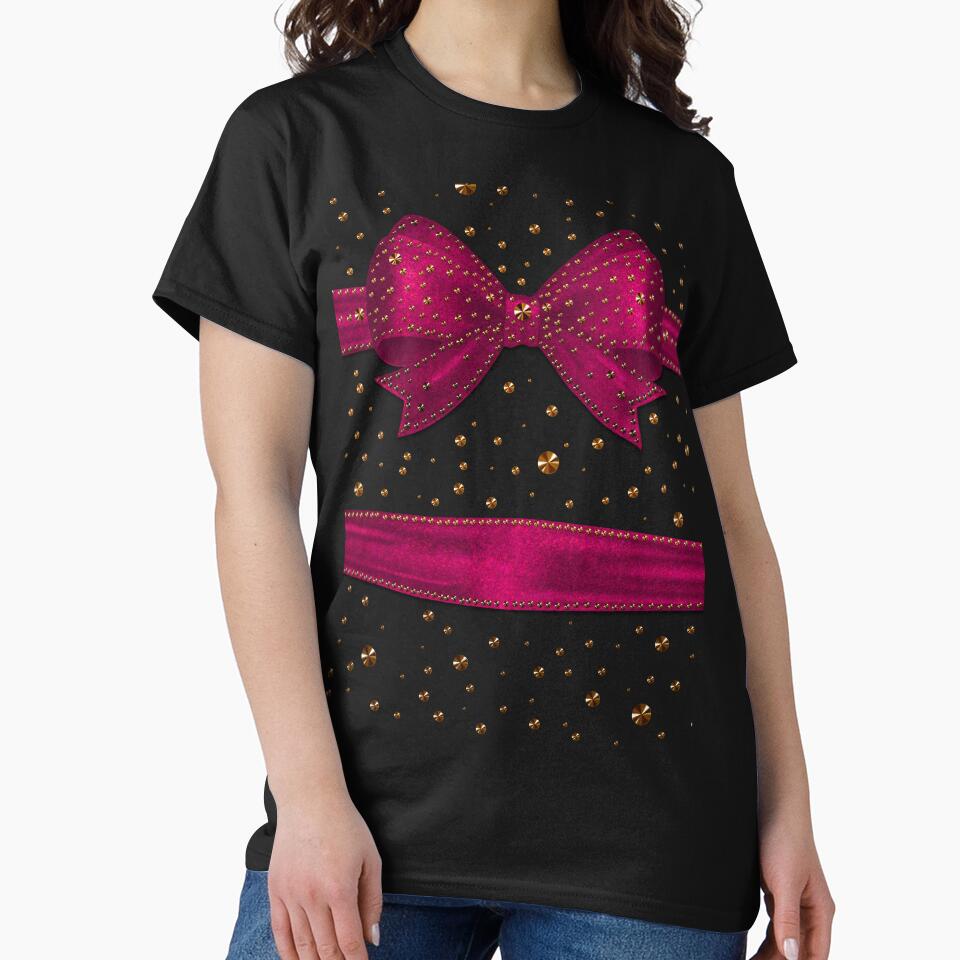 Pink black bows pattern festive gifts - burlesque by GlamourChick