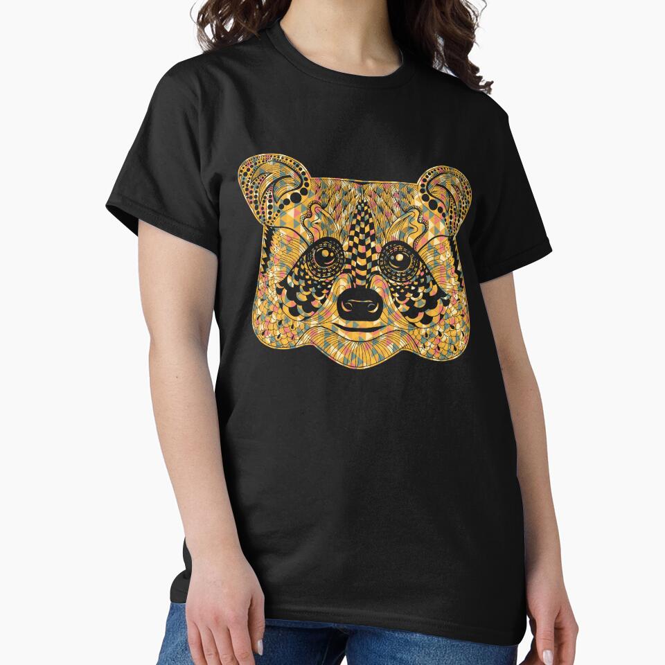 Raccoon - Raccoon Geometric by UnknownArtistt