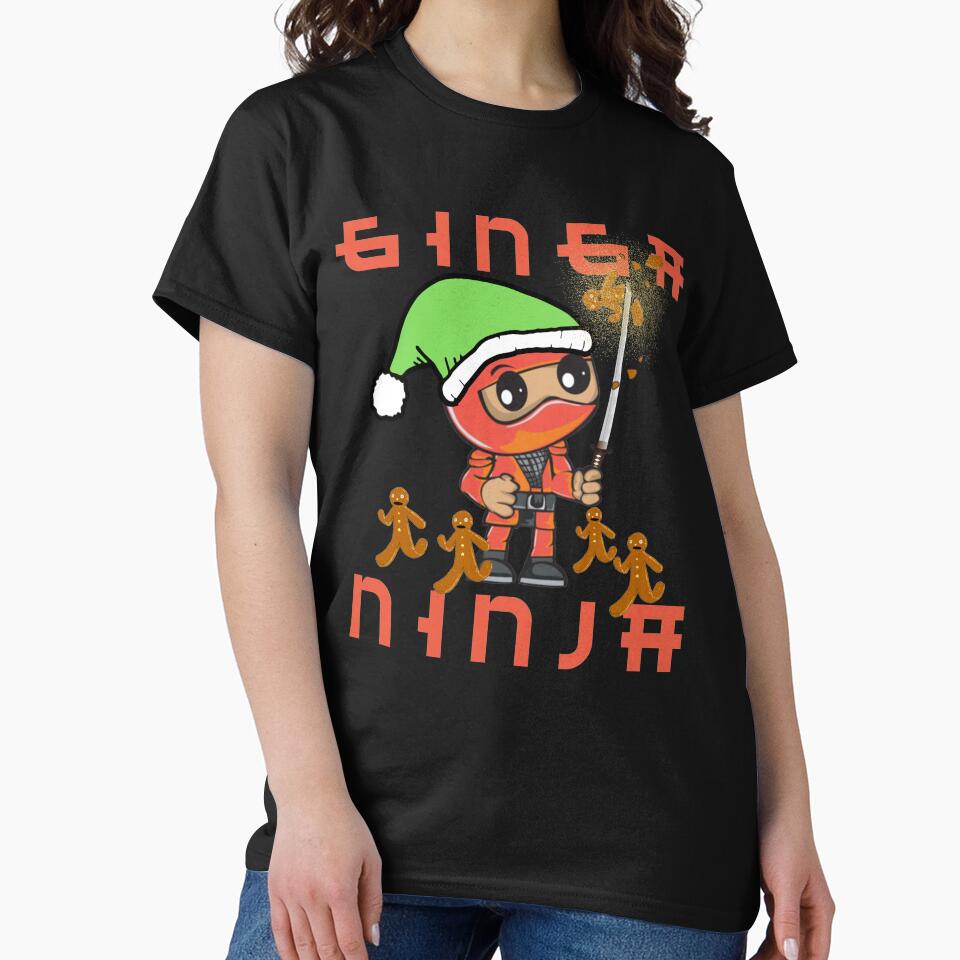 Ginga Ninja Funny Christmas Ninja & Gingerbread Men by The Masked Designer