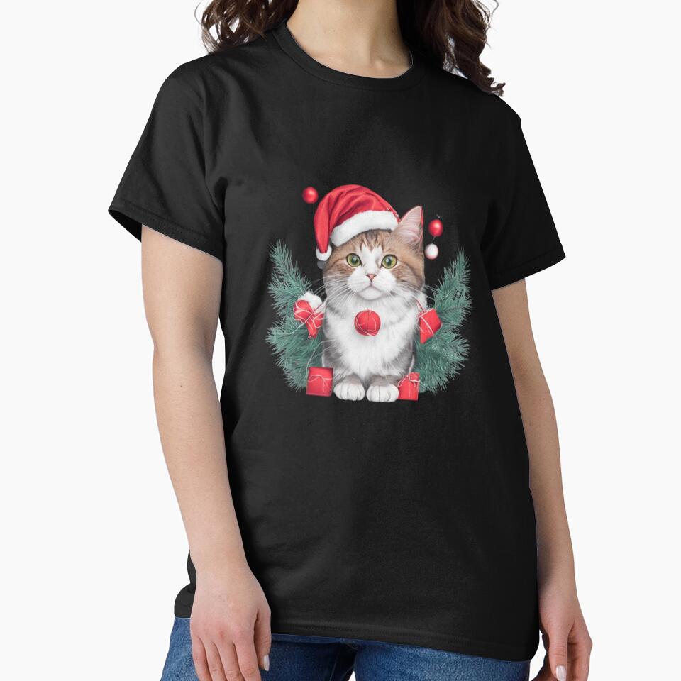 Funny santa cat by halazidan