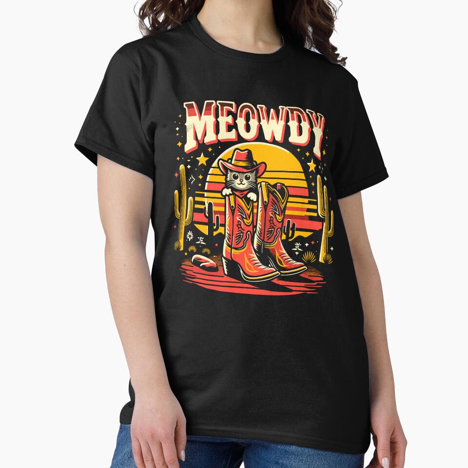 Cat Cowboy Cowgirl Country Western Meowdy Funny Cat by KsuAnn