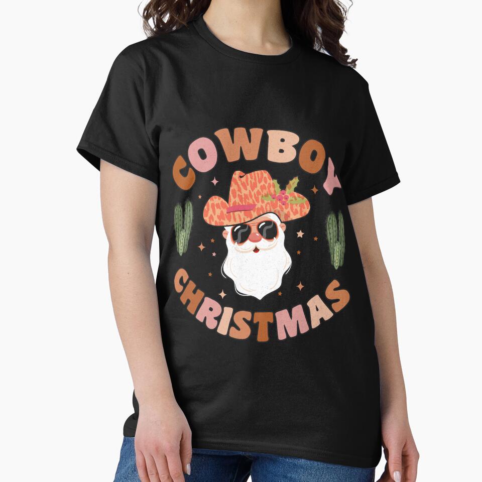 Cowboy Santa Christmas Country Cowboy by ArtMeetsPizza