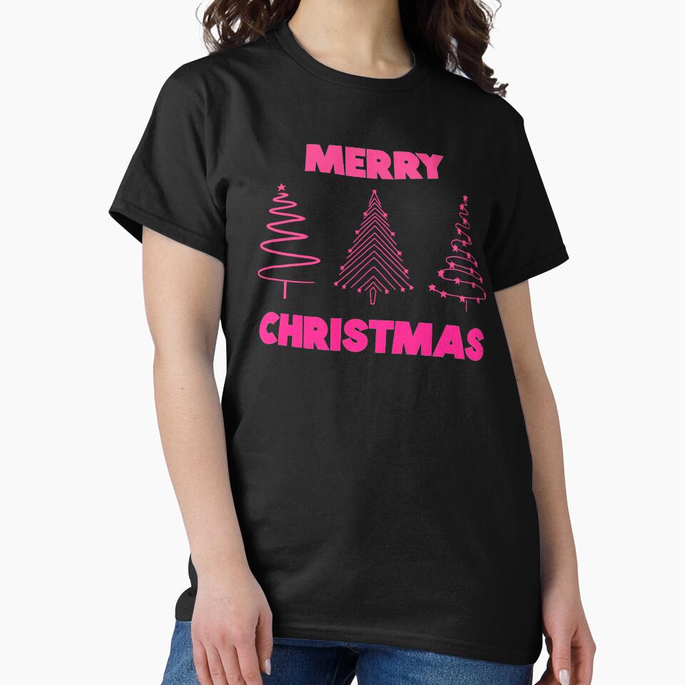 Pink Merry Christmas Trees by wonderweird