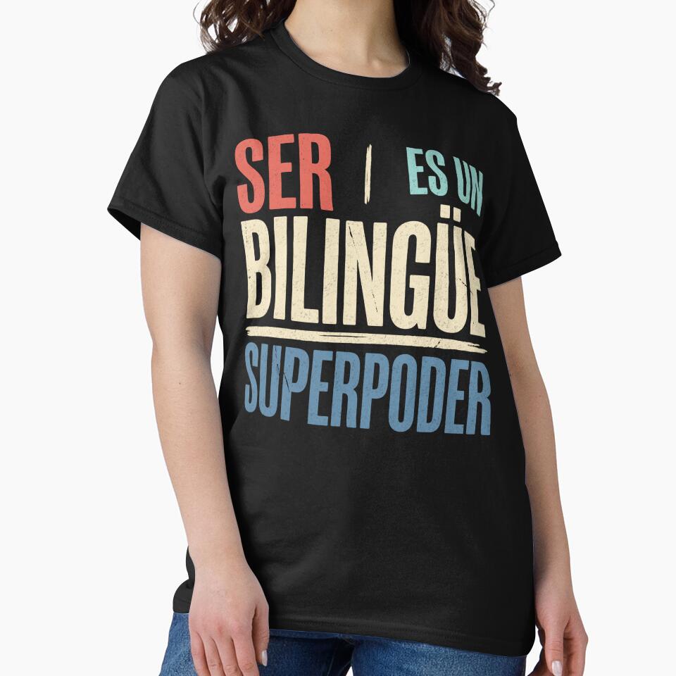 Ser Bilingüe Es Un Superpoder Para Maestros Bilingües by FreshVibe Prints