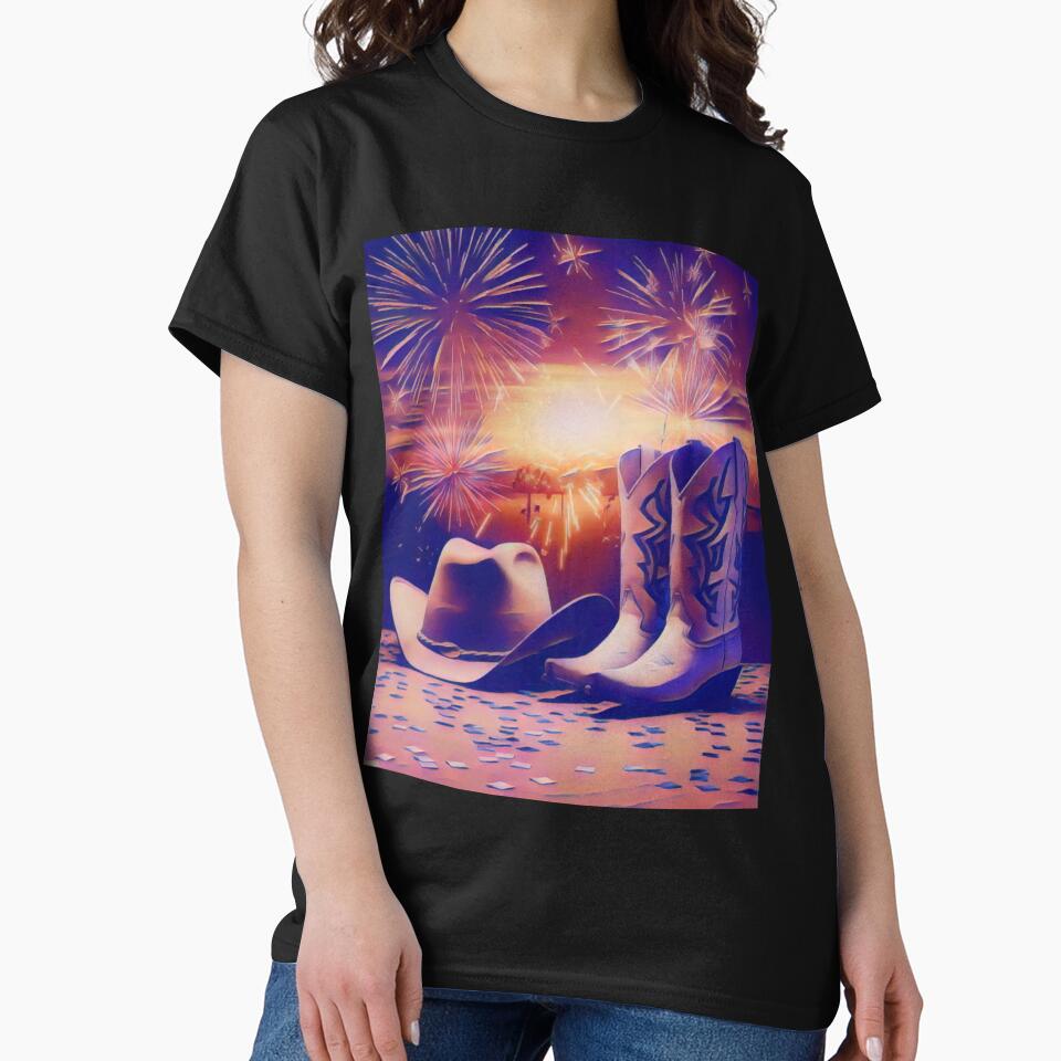 Retro Western New Year Party Look - Cowboy Countdown Vibes by BunBuntheDog-