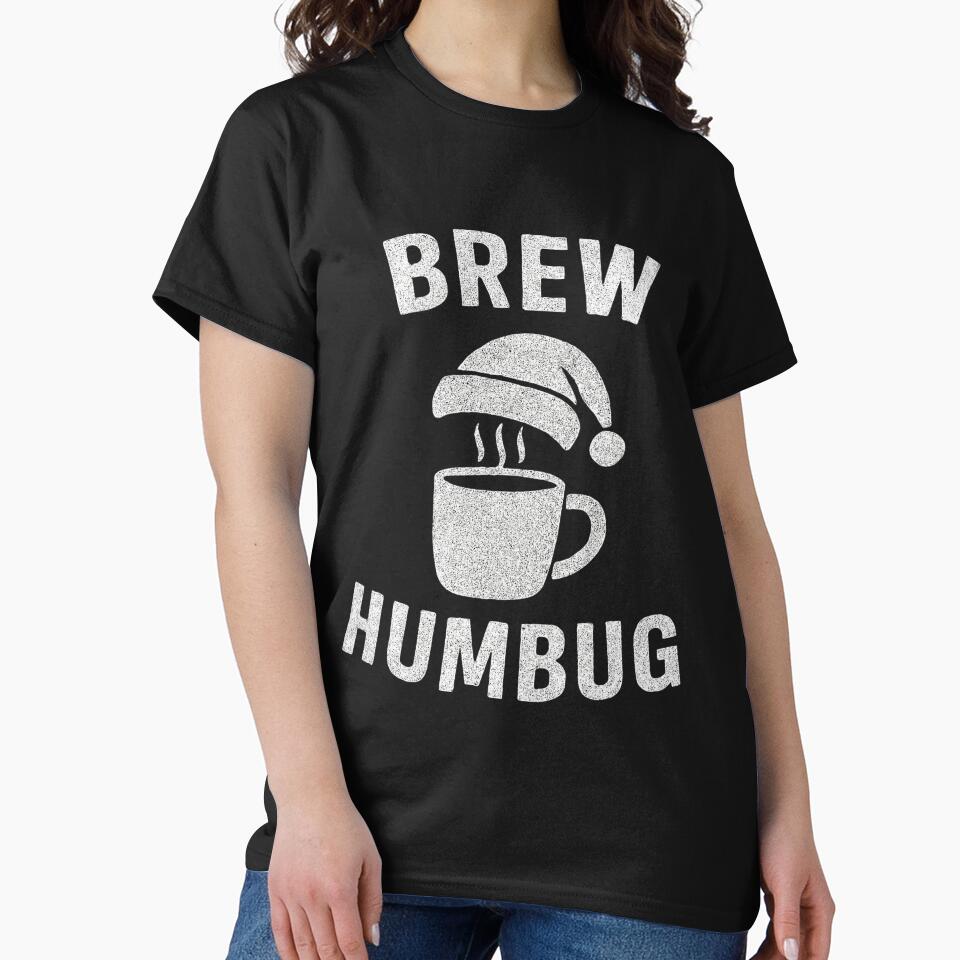 Brew Humbug – Grumpy Coffee Christmas Chalkboard Design by Design_Your_Day
