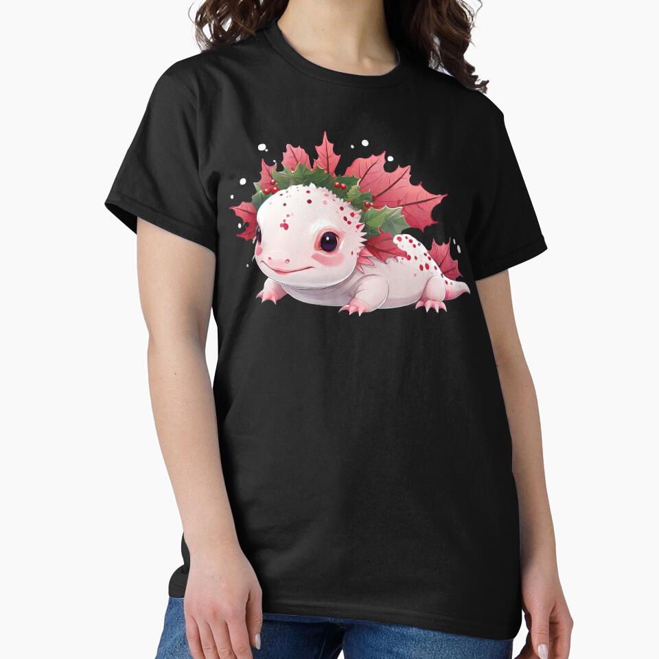 Winter Cute Kawaii Axolotl by MindSmith