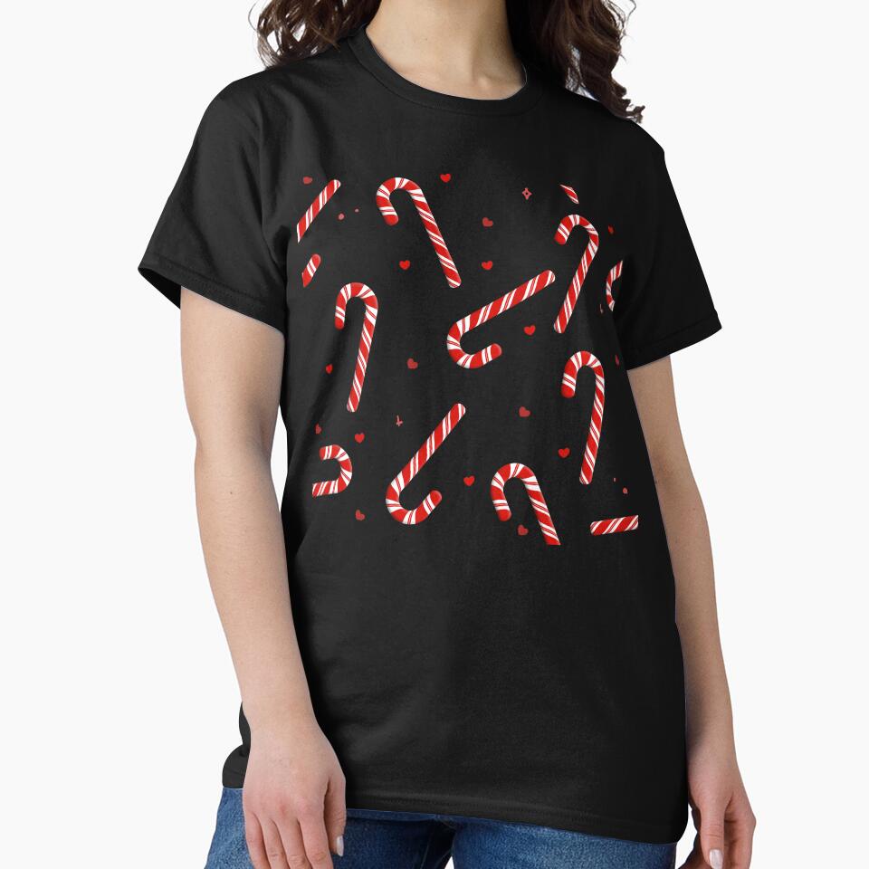 Candy cane with hearts and stars by Between Clouds