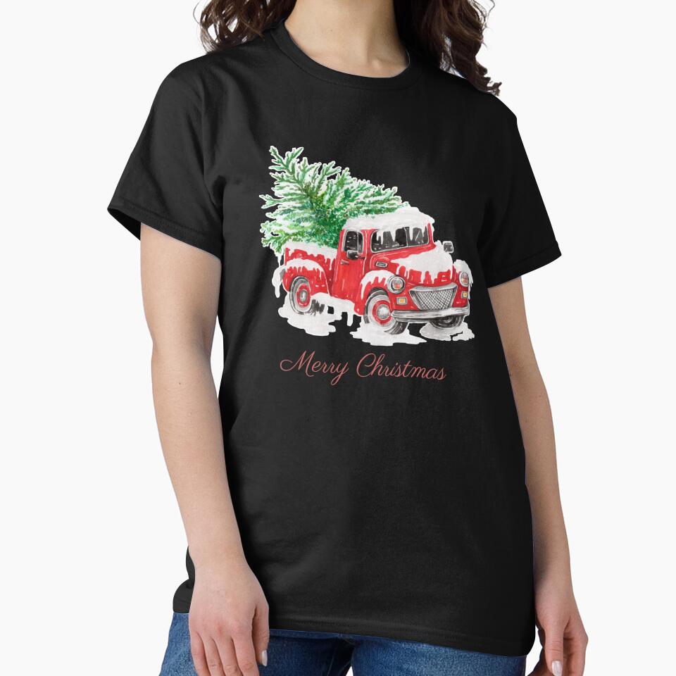 Christmas Truck by MollyJaneArt