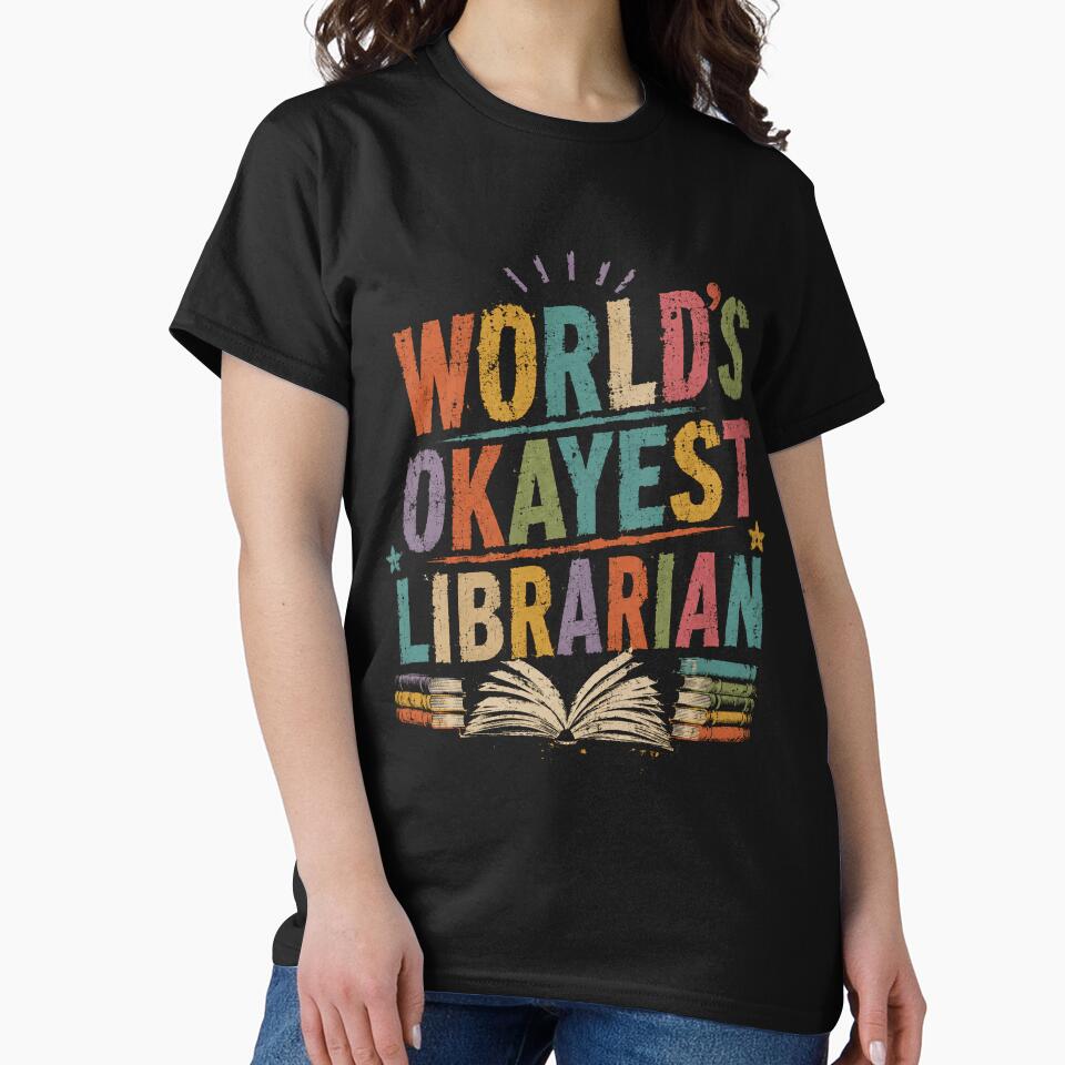World's Okayest Librarian Book Lover Library Worker by HumansStuck12
