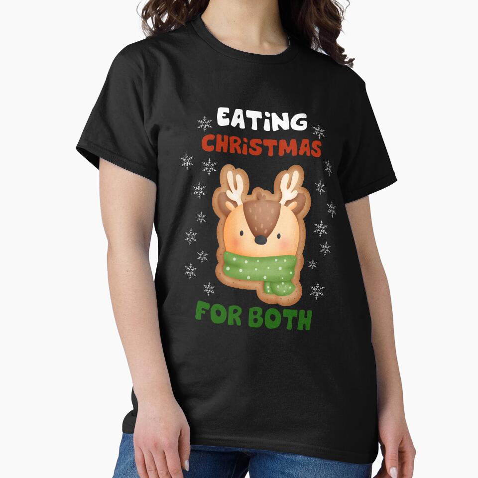 Eating christmas Cookies For Both Funny by OMG Outfits